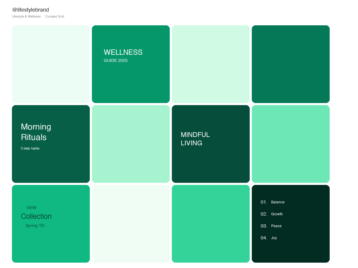 After: Instagram Grid Layout